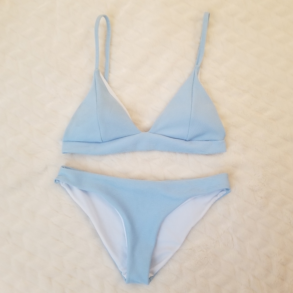 {Zaful} Light Blue Bikini